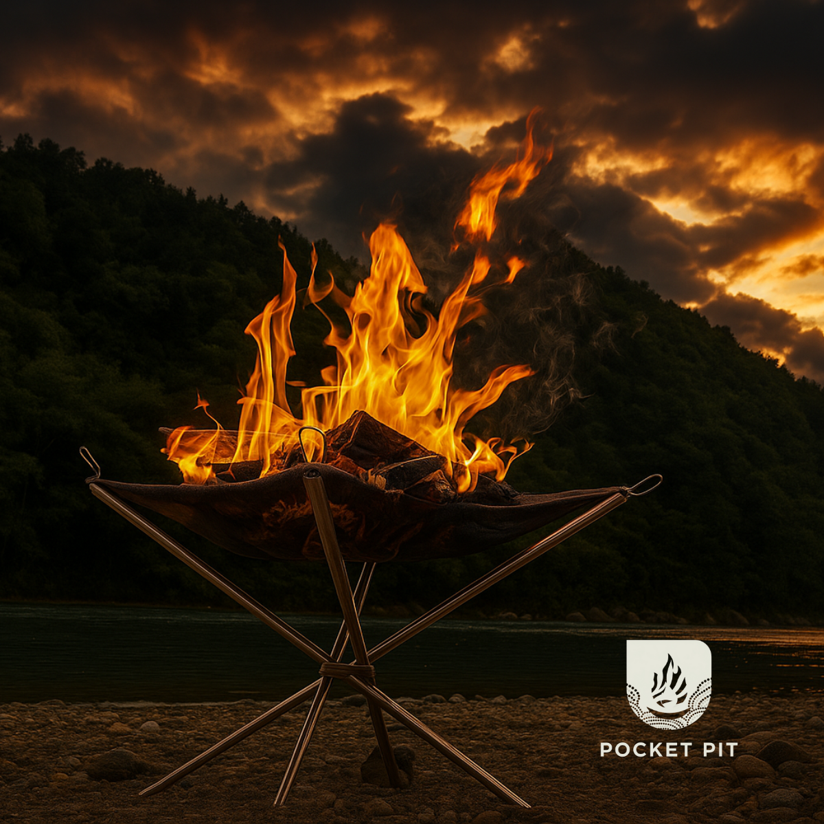 Pocket Pit, Ultralight Portable Firepit